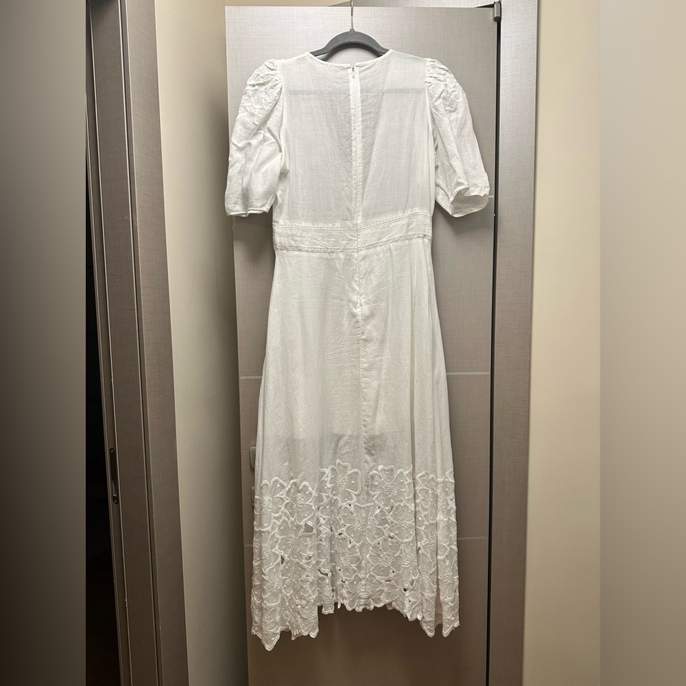 Veronica Beard Cream Eyelet Maxi Dress - Picture 7 of 8